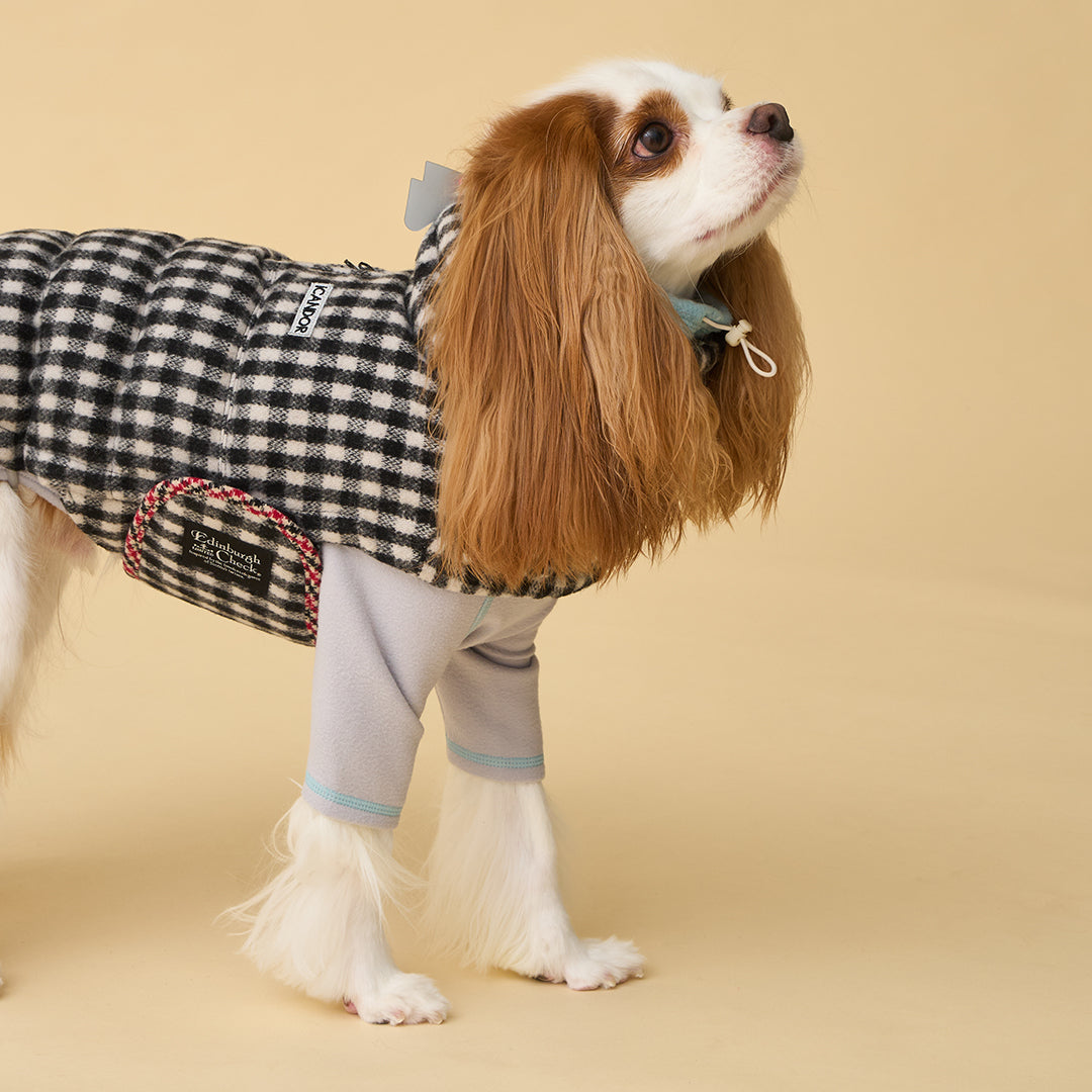 サーモ3、エディンバラチェック_ブラック＆ホワイト