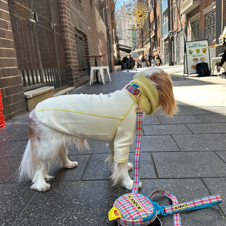 ポーラーツイード、スヌードトップ_クリーム