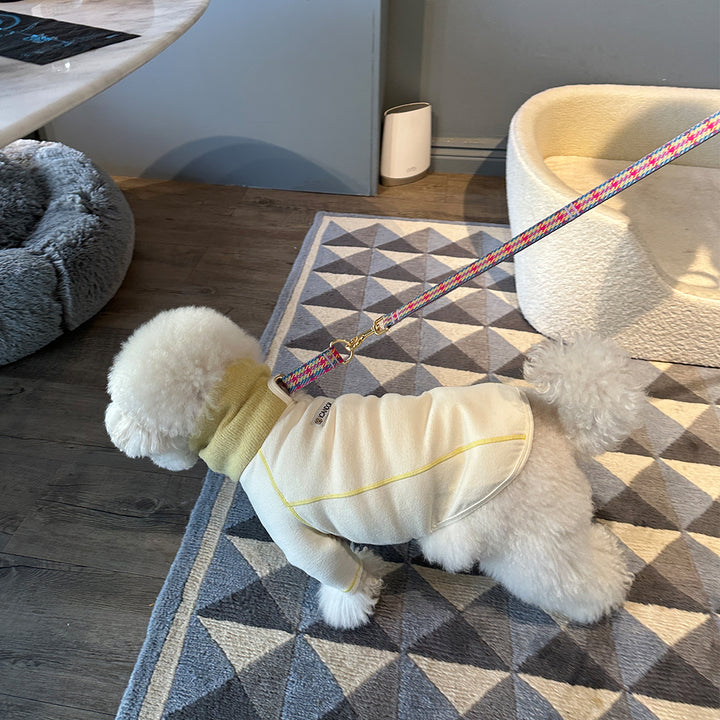 ポーラーツイード、スヌードトップ_クリーム