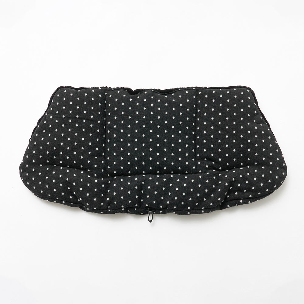 Urban Shield Cushion in Polka Dot: back view