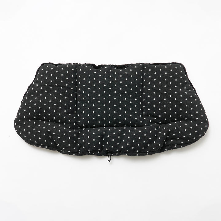 Urban Shield Cushion in Polka Dot: back view