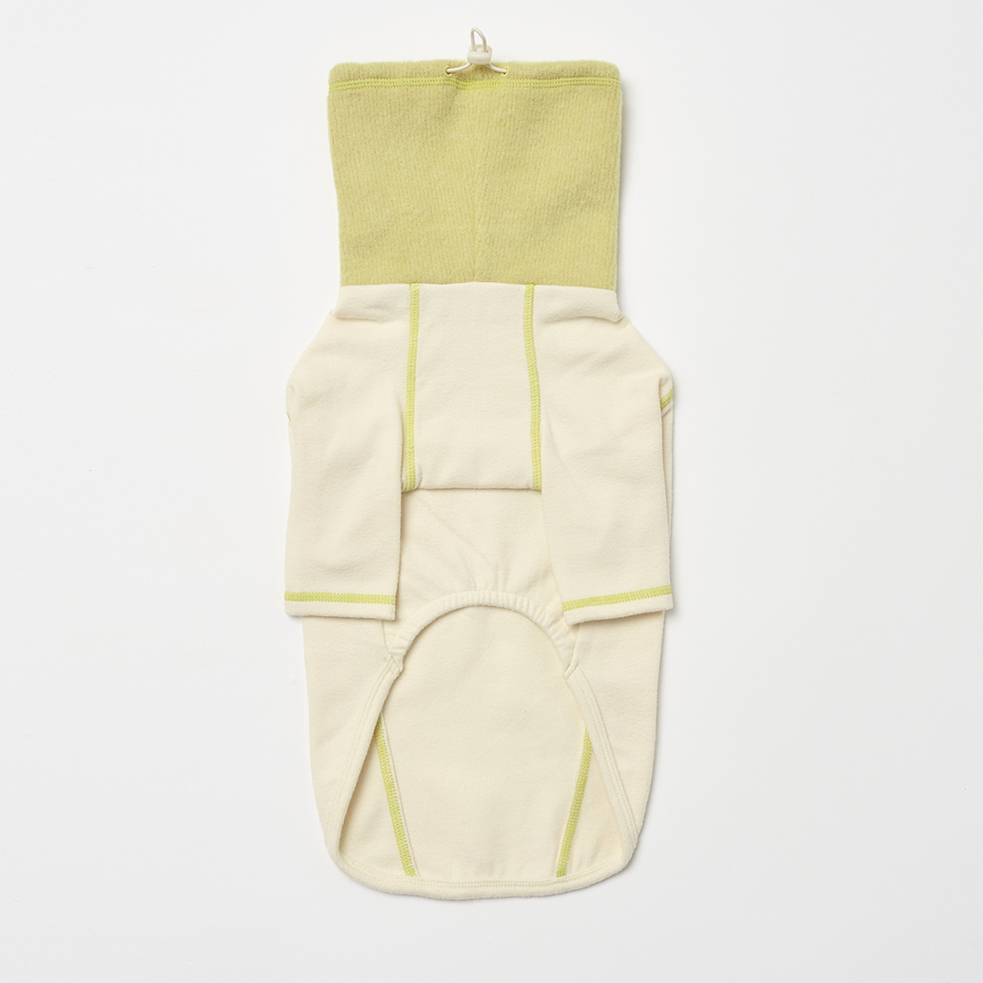 ポーラーツイード、スヌードトップ_クリーム