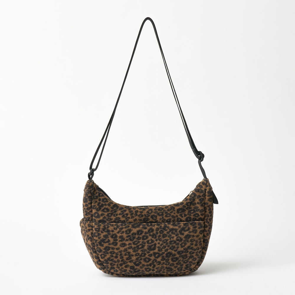 Crescent Bag in Leopard: back view
