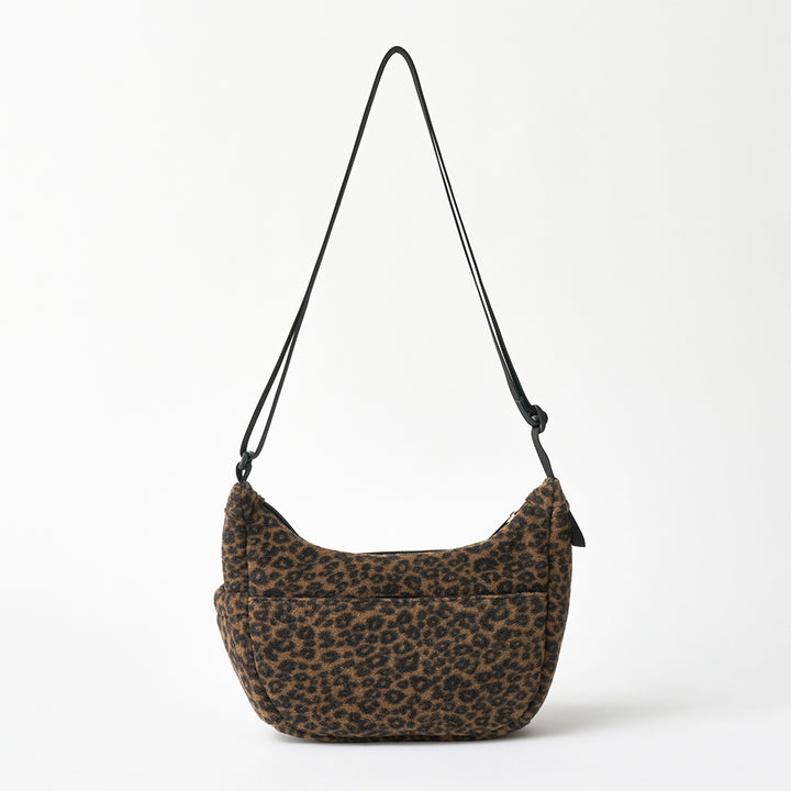 Crescent Bag in Leopard: back view