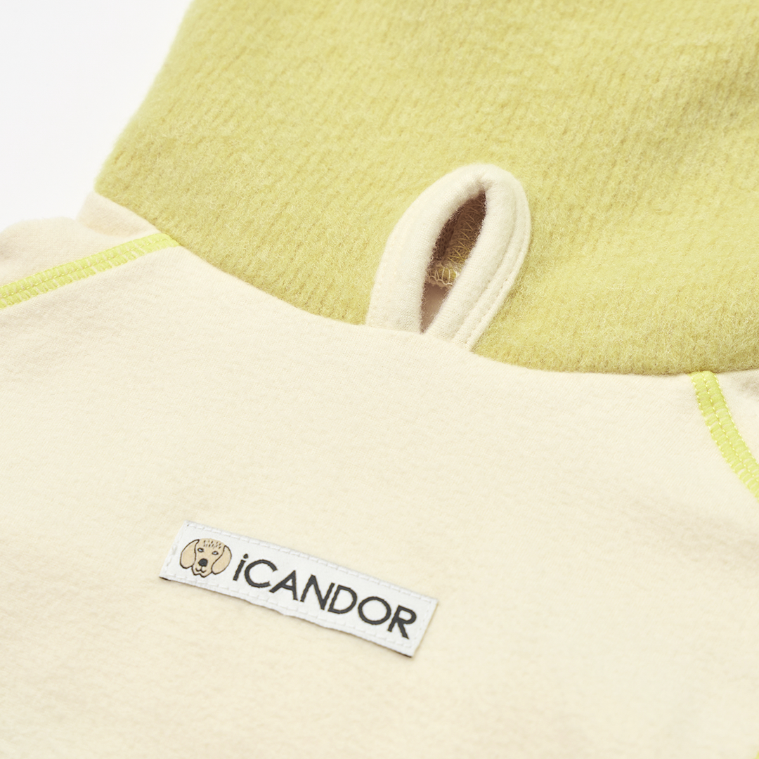 ポーラーツイード、スヌードトップ_クリーム