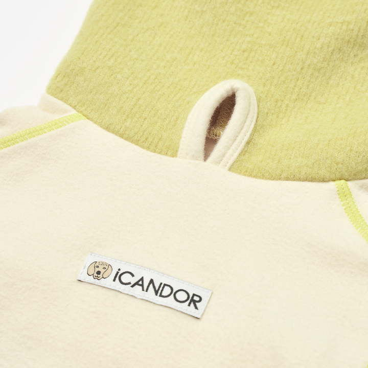 ポーラーツイード、スヌードトップ_クリーム