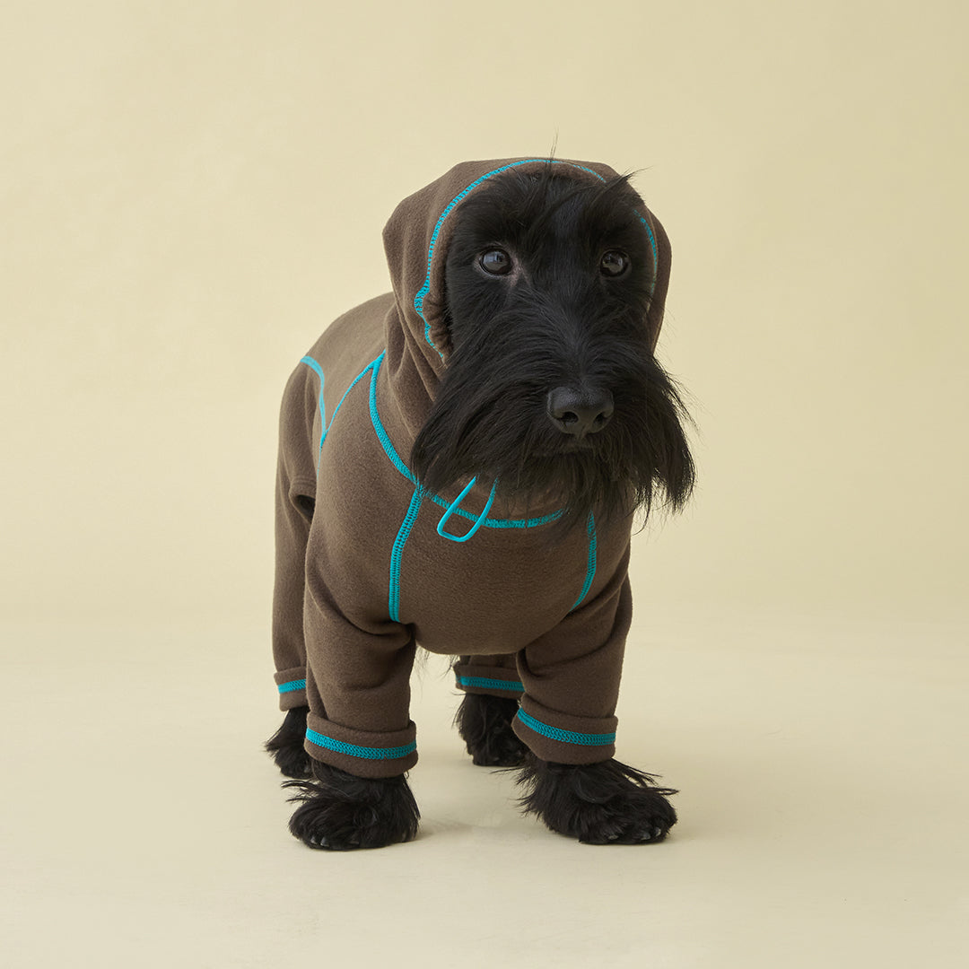 Polar Tweed, Snood Suit_Brown