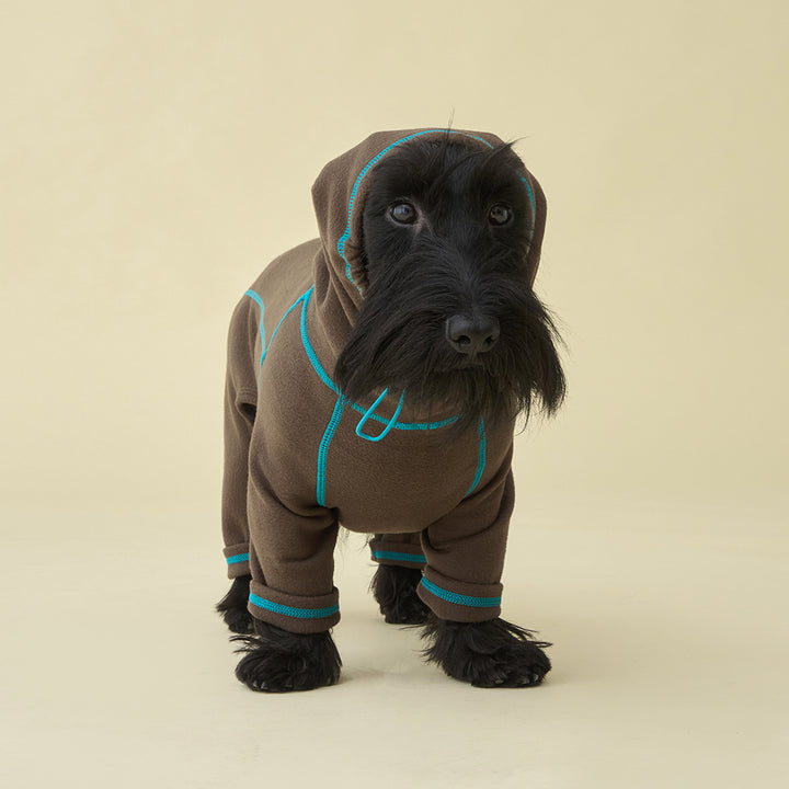 Polar Tweed, Snood Suit_Brown