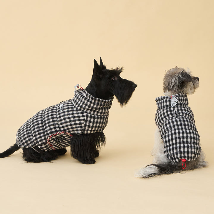 サーモ3、エディンバラチェック_ブラック＆ホワイト