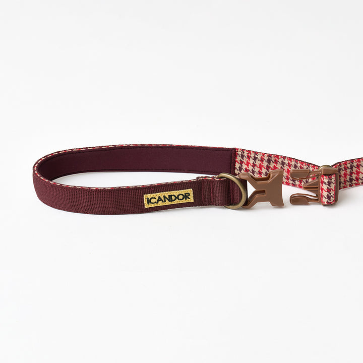 Gentle Leash Bolt_Edinburgh Check Red