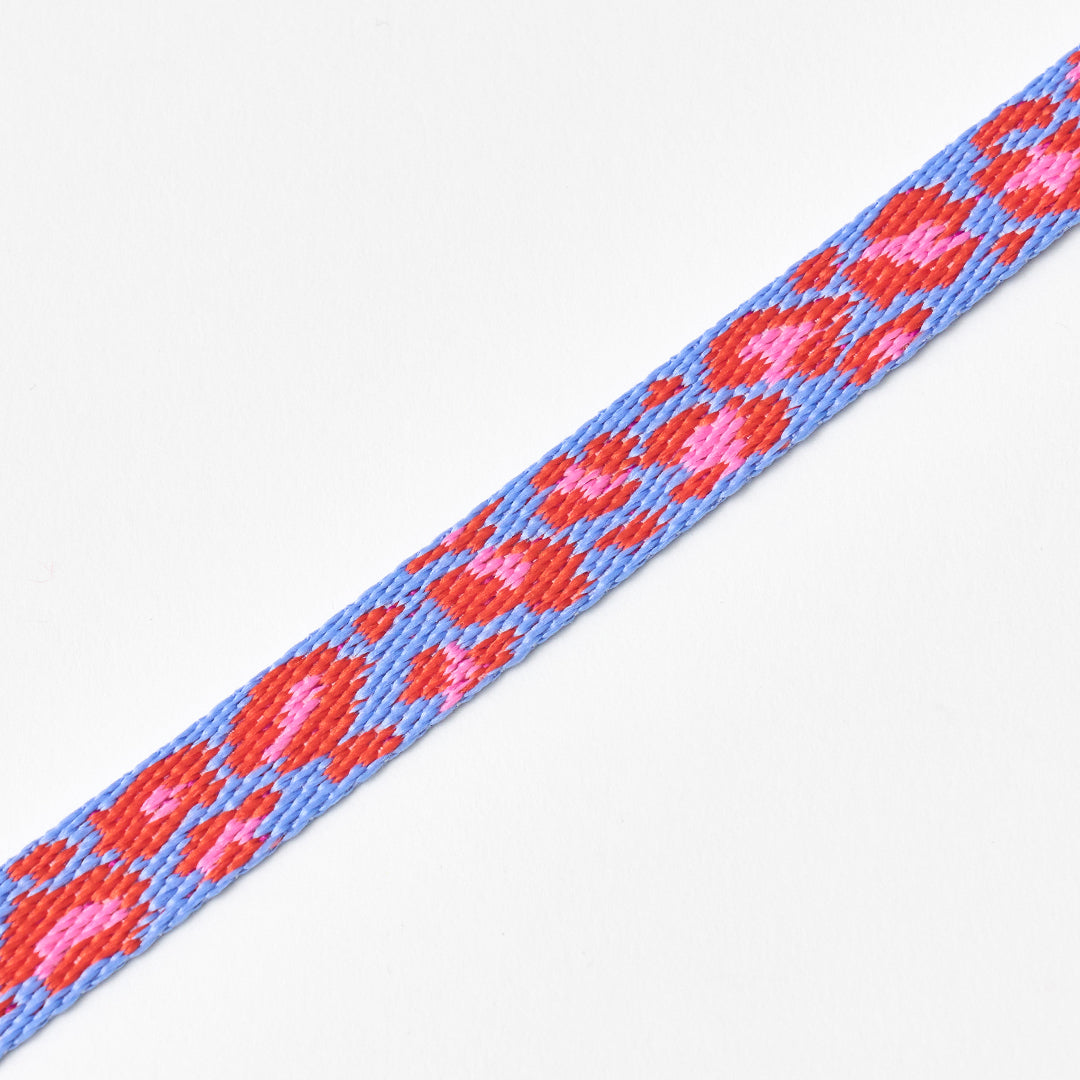Gentle Leash Bolt, 1.6m(15mm)_Leopard Lavender Blue