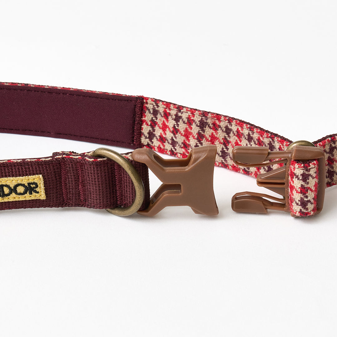 Gentle Leash Bolt_Edinburgh Check Red