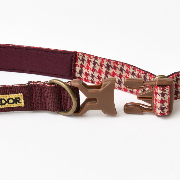 Gentle Leash Bolt_Edinburgh Check Red