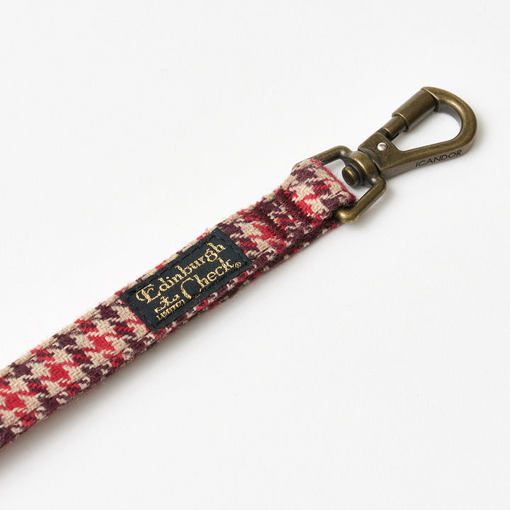 Gentle Leash Bolt, 1.6m(15mm)_Edinburgh Check Red