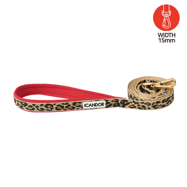 Gentle Leash Bolt, 1.6m(15mm)_Leopard