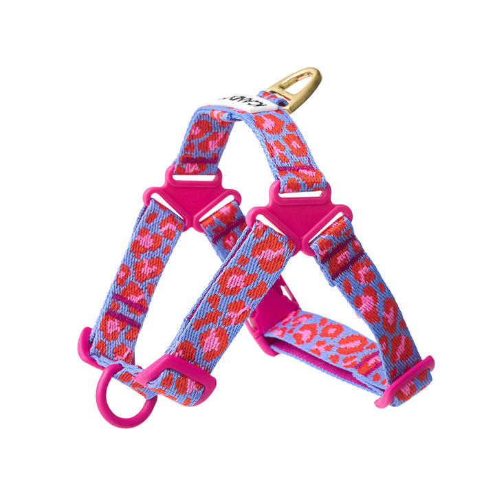 No-Pull Harness_Leopard Lavender Blue