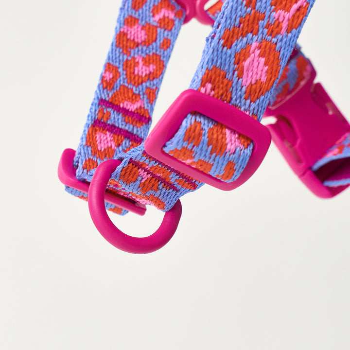 No-Pull Harness_Leopard Lavender Blue