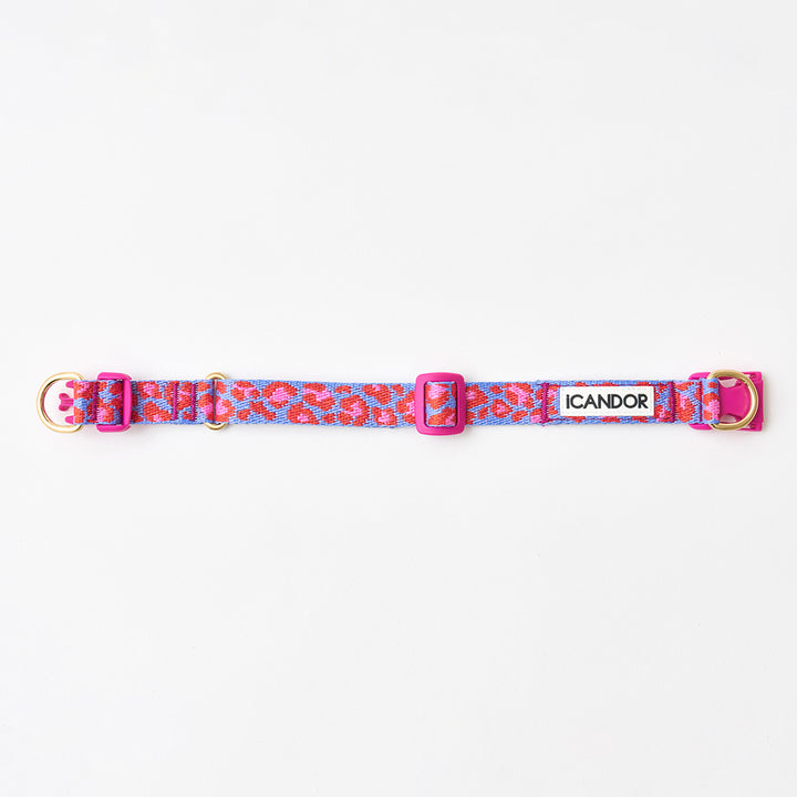 Gentle Collar Dual_Leopard Lavender Blue