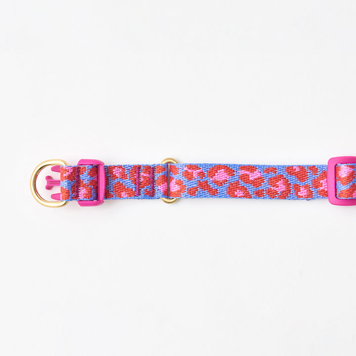 Gentle Collar Dual_Leopard Lavender Blue