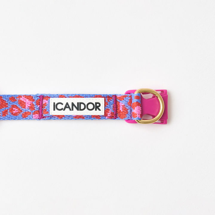 Gentle Collar Dual_Leopard Lavender Blue