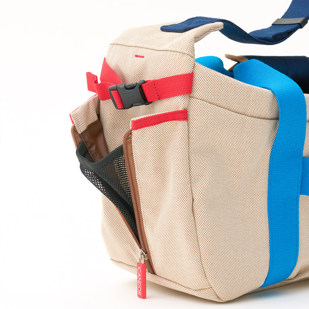 【ICANDOR】PEEK-A-BOO BAG（MELTING CREAM） iCandor - Peek-a-boo Pet Carrier - Melting Cream (2 Sizes