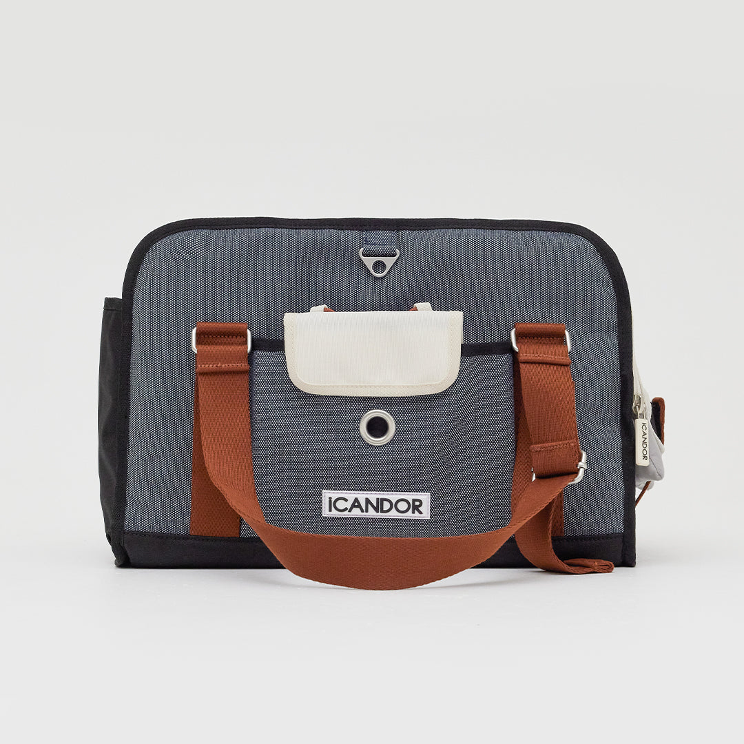 【iCANDOR】 i bag (SHY NAVY)/犬猫用 キャリーバッグ iBag_Shy Navy – iCANDOR